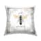 Stupell Industries Just Be Yourself Sentiment Country Charm Bee Throw Pillow 18" x 18"